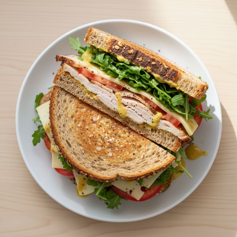 Hearty Turkey and Swiss Sandwich