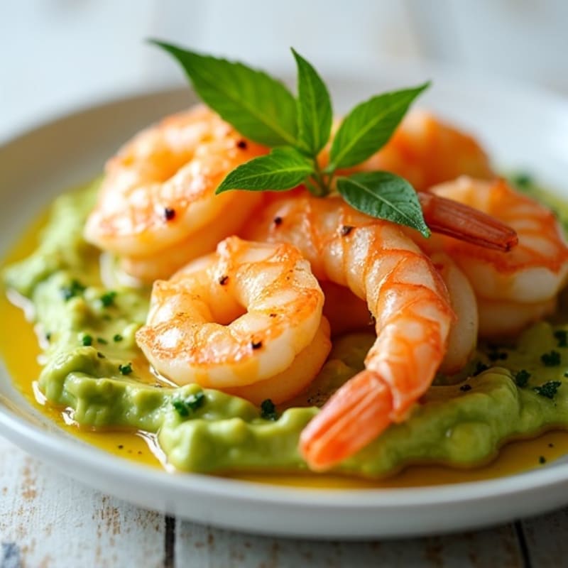 Fresh Citrus Marinated Shrimp with Creamy Avocado