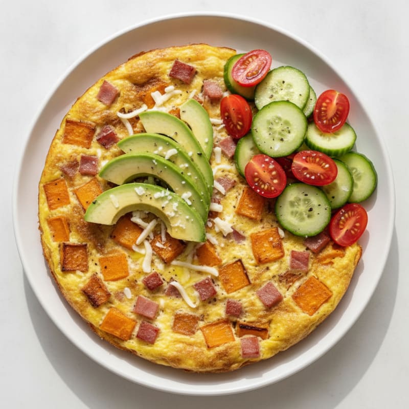 Butternut Squash and Ham Frittata