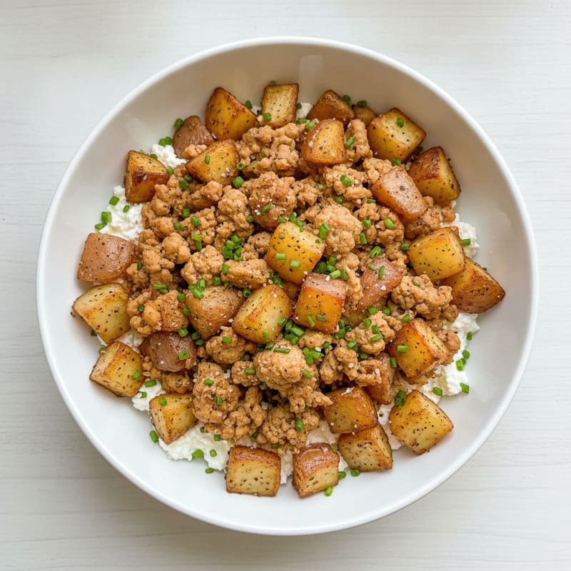 Ground Chicken and Potato Power Bowl