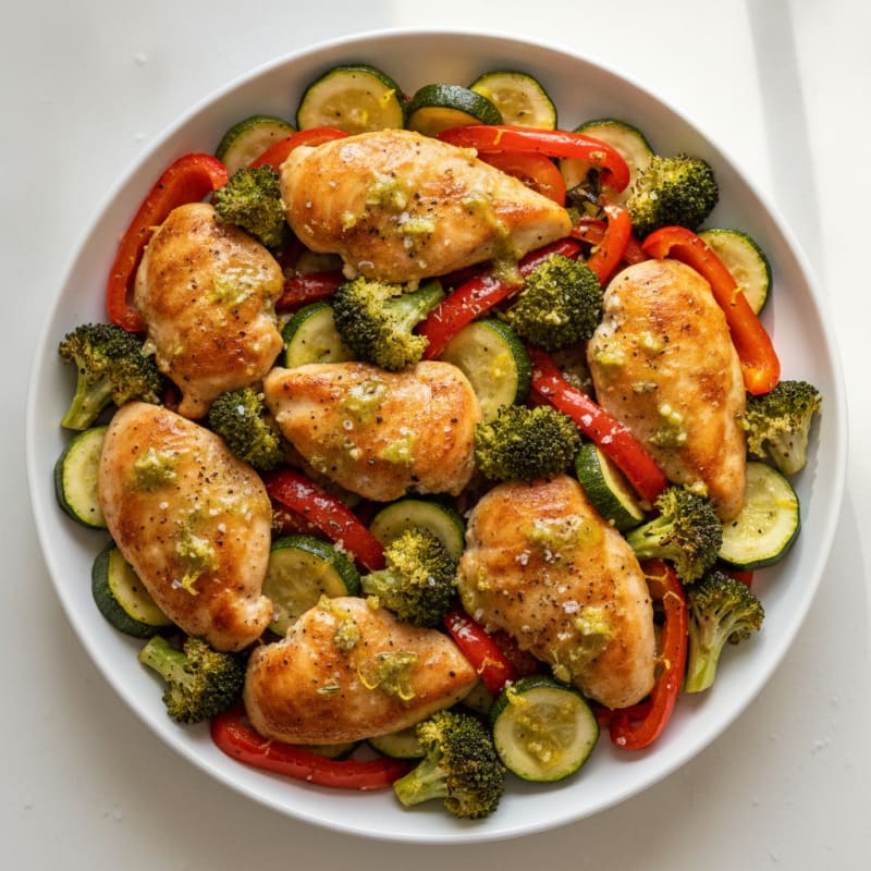 Sheet Pan Lemon Herb Chicken and Veggies