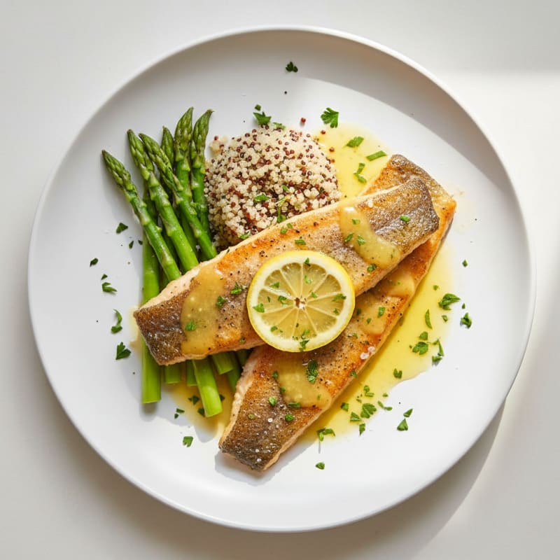 Golden Pan-Seared Trout with Zesty Lemon
