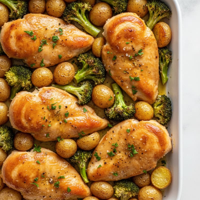 Sheet Pan Lemon Herb Chicken and Veggies