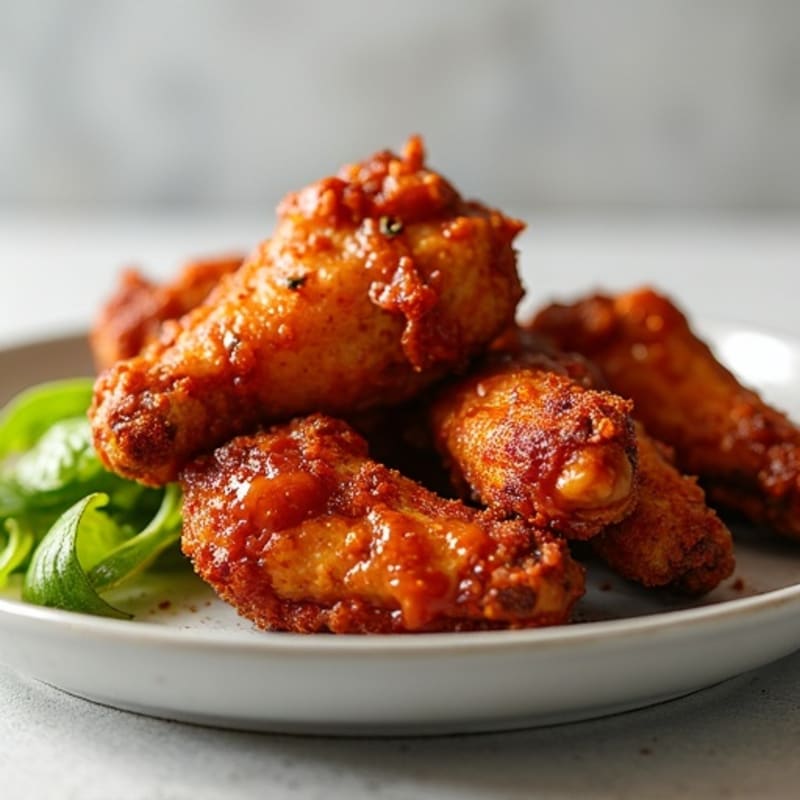 Crispy Baked Spicy BBQ Chicken Wings