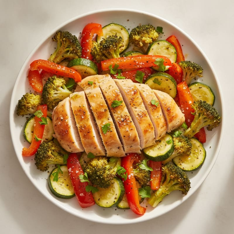 Lemon Herb Baked Chicken and Veggies