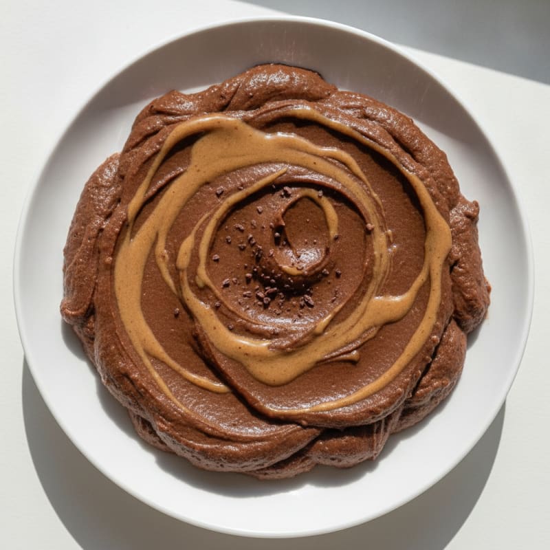 Silky Chocolate Protein Pudding with Almond Butter
