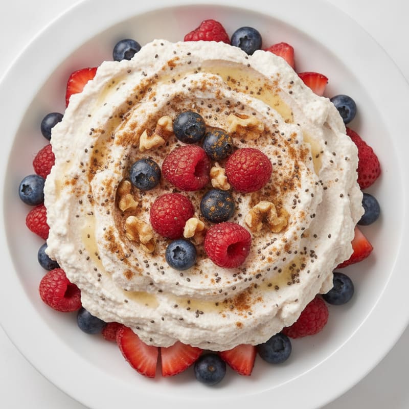 High-Protein Whipped Berry Parfait