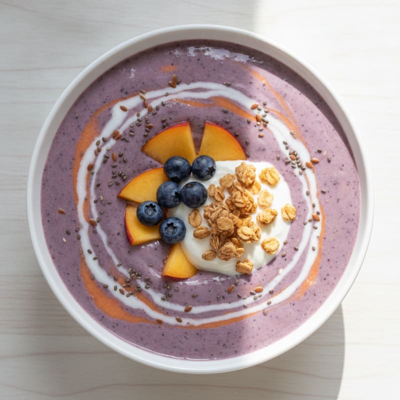 Blueberry Nectarine Coconut Smoothie