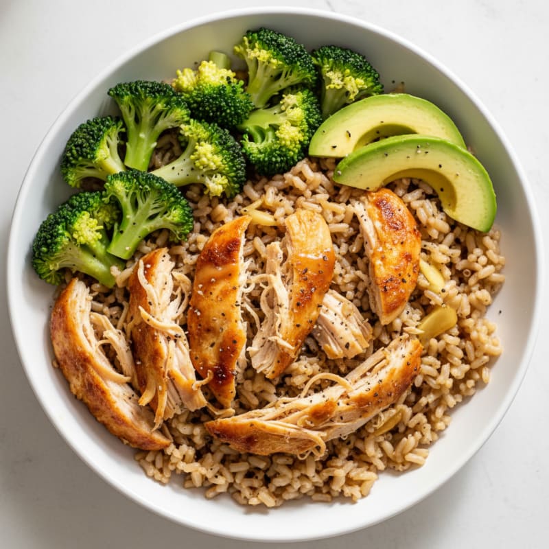 Rotisserie Chicken and Rice Power Bowl