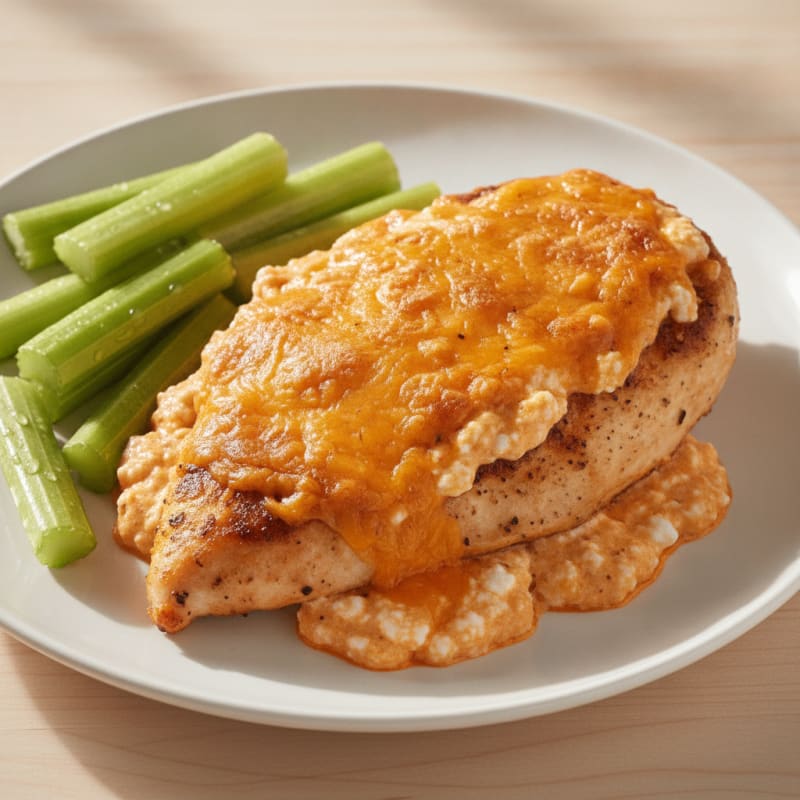 Hot Sauce Chicken with Yogurt Cheese