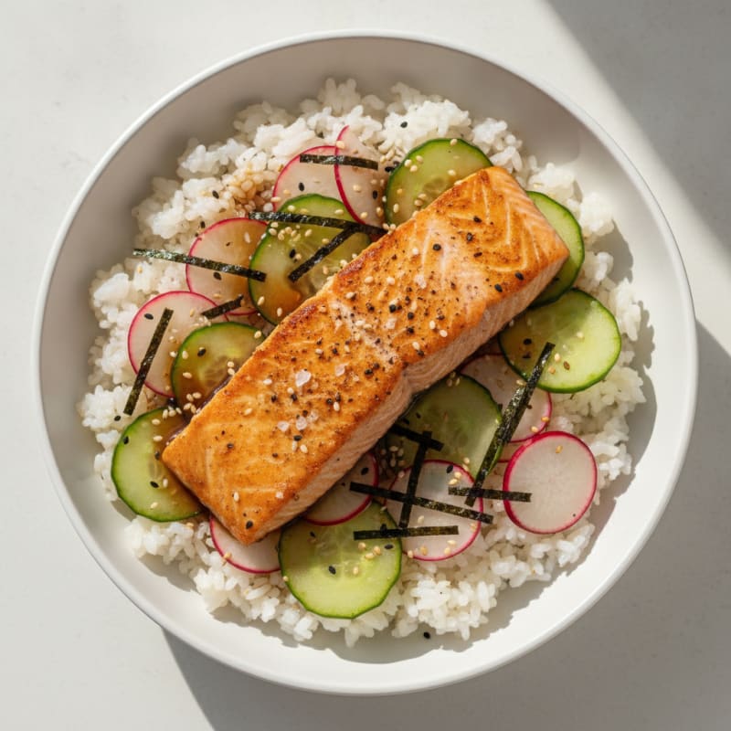 Salmon Sushi Rice Bowl