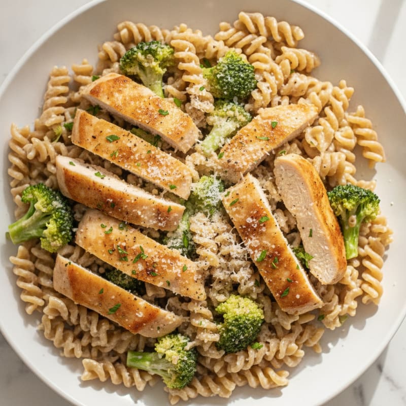 Garlic Parmesan Chicken Alfredo Pasta
