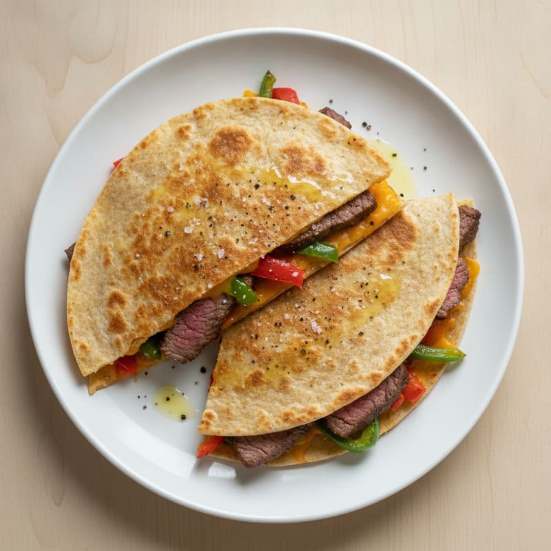 Seared Steak Quesadillas with Peppers