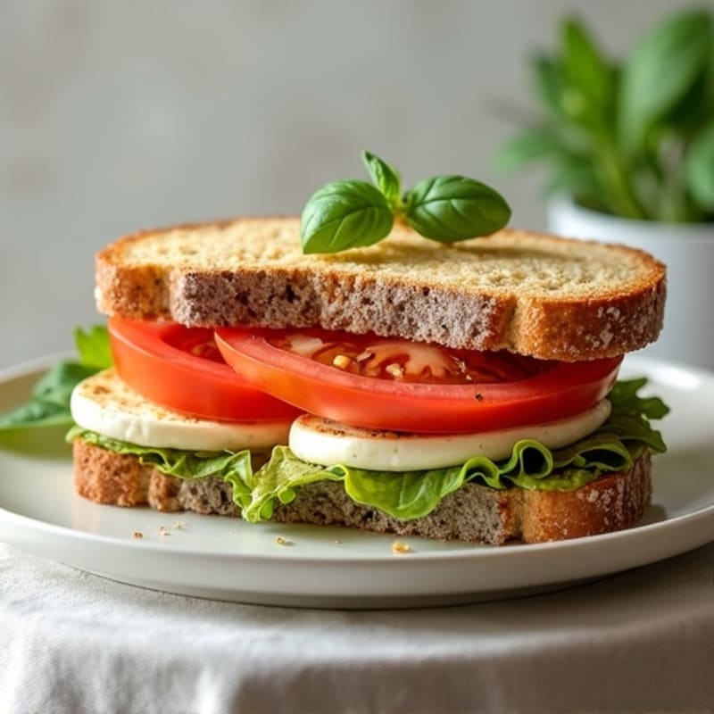 Fresh Mozzarella and Tomato Pesto Melt