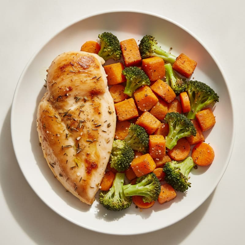 Herb-Roasted Chicken with Roasted Vegetables