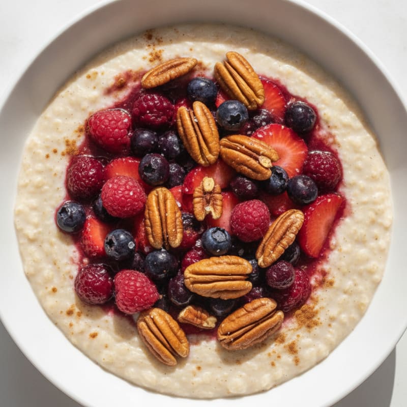Berry Pecan Oatmeal Bowl