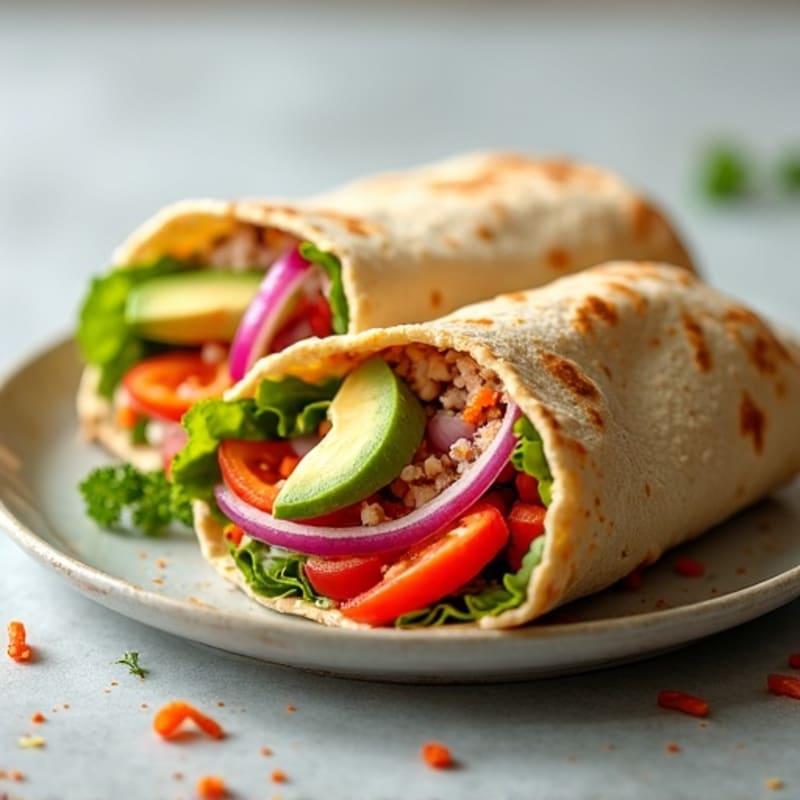 Fresh Spicy Tuna Wraps