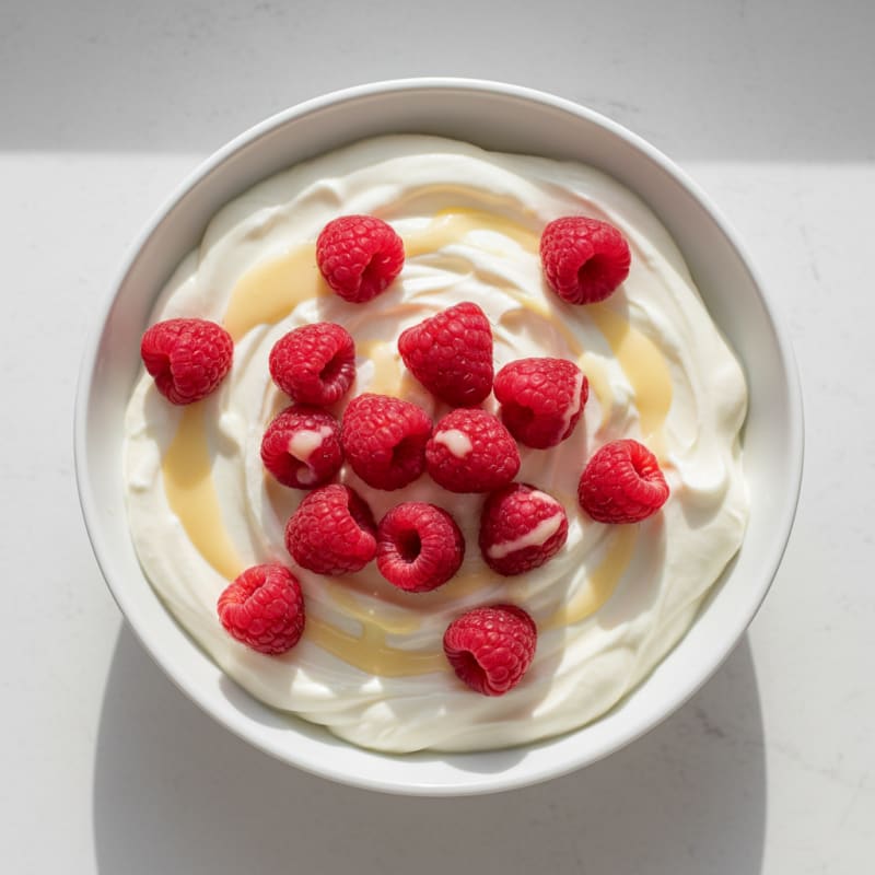Creamy Greek Yogurt with Protein Powder and Berries
