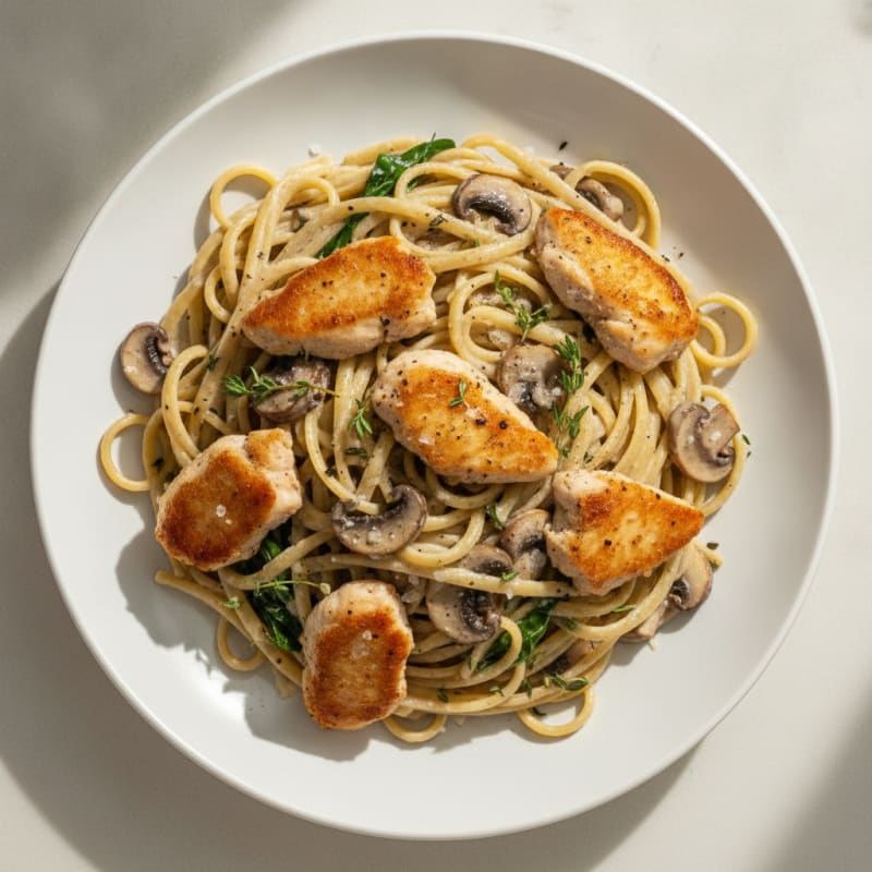 Truffle Mushroom Linguine