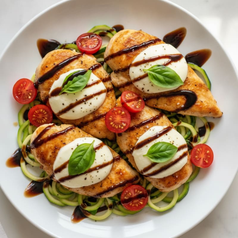 Balsamic Glazed Caprese Chicken
