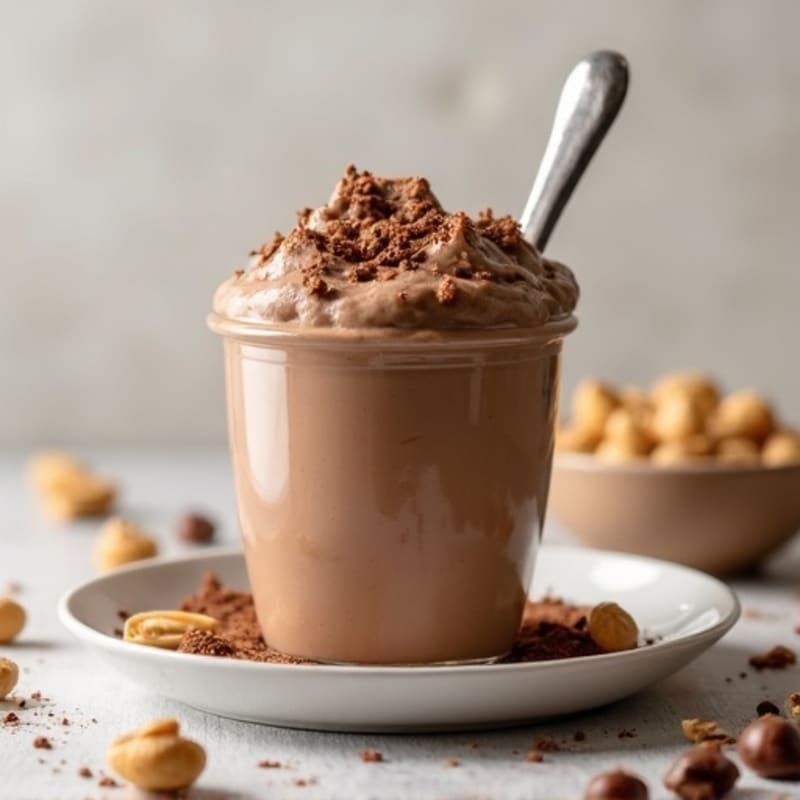 Creamy Chocolate Peanut Butter Protein Pudding