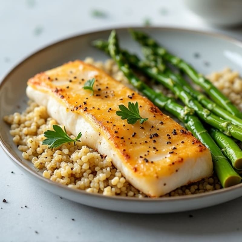 Lemon Herb Baked Tilapia with Roasted Asparagus