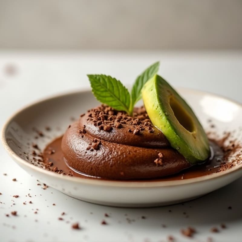 Silky Dark Chocolate Avocado Mousse