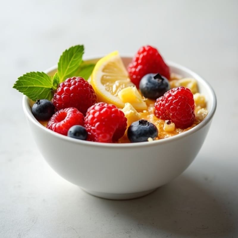 Creamy Lemon Ricotta Berry Bowl