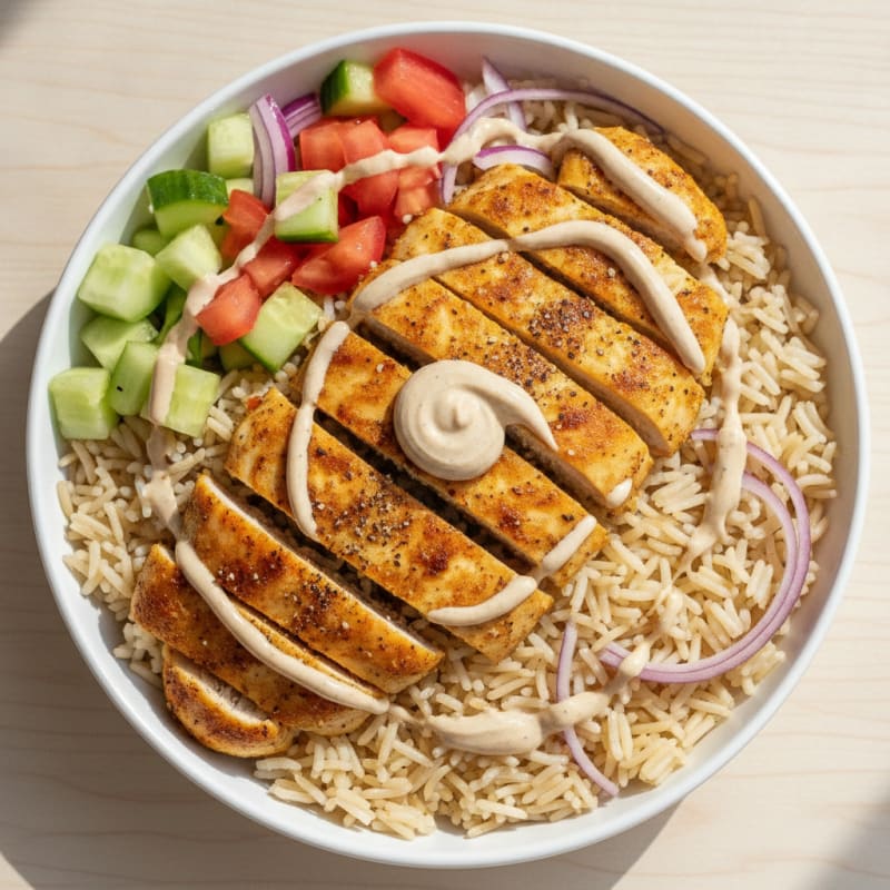 Chicken Shawarma Rice Bowl