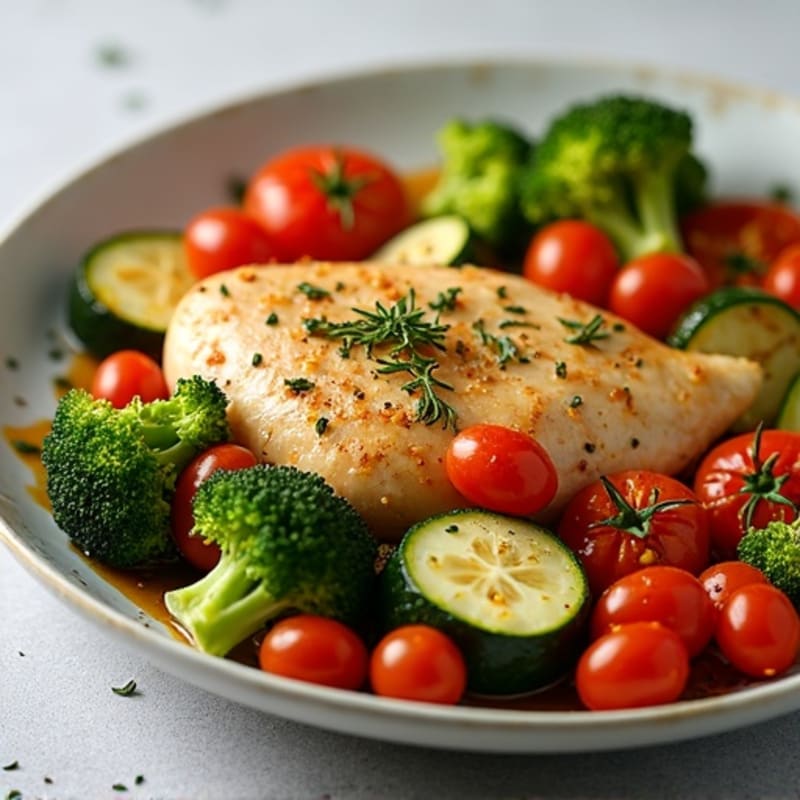 Sheet Pan Lemon-Herb Chicken with Roasted Vegetables