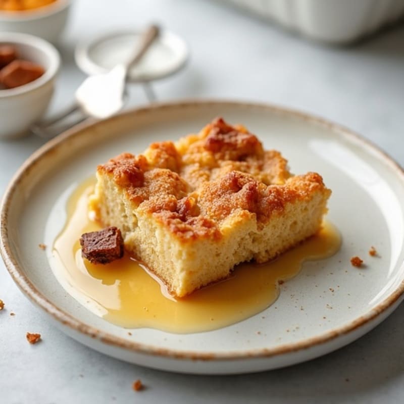 High-Protein Greek Yogurt Bread Pudding