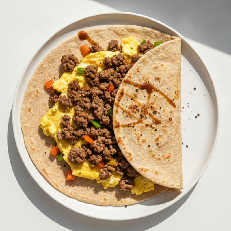 Savory Beef & Egg Breakfast Wrap