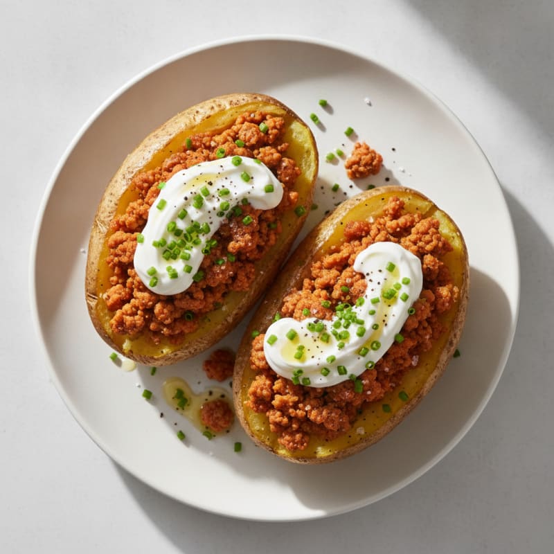 Loaded Baked Potatoes with Chives