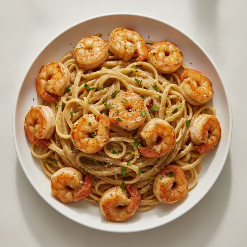 Garlic Butter Shrimp Scampi Pasta