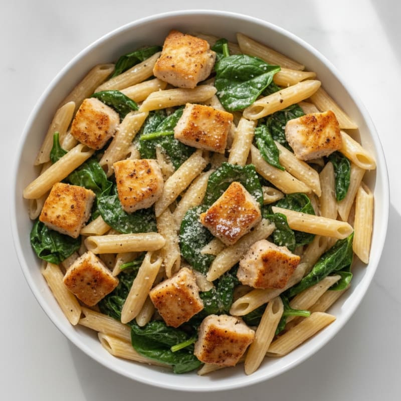 Garlic Parmesan Chicken Alfredo Pasta
