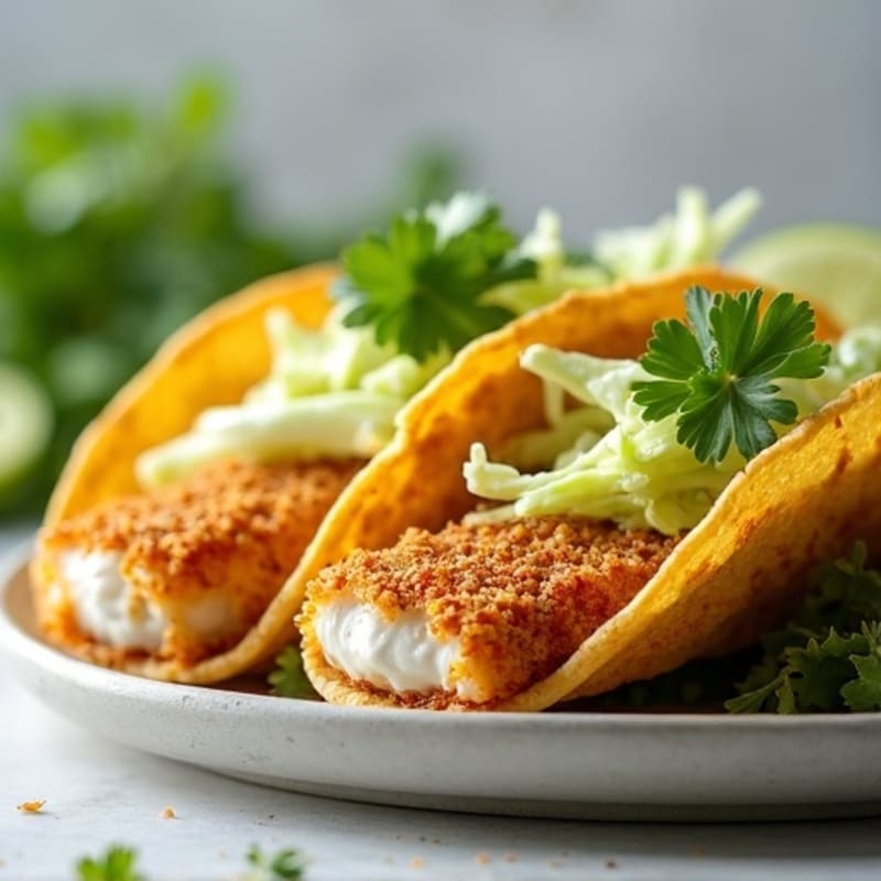 Crispy Fish Tacos with Fresh Slaw