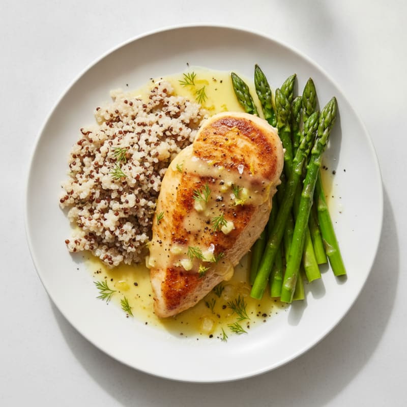 Lemon Herb Sauce with Pan-Seared Chicken