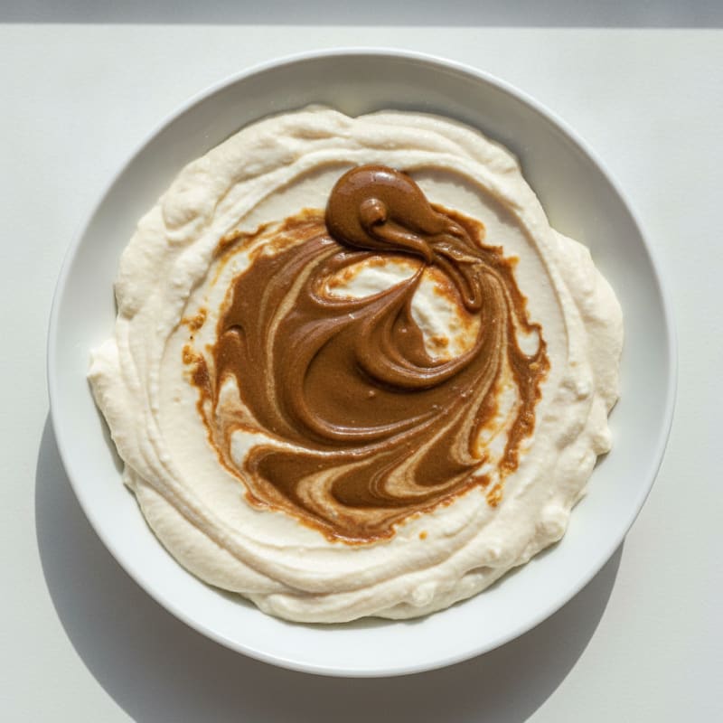 Creamy Protein Tofu Pudding with Almond Butter Swirl
