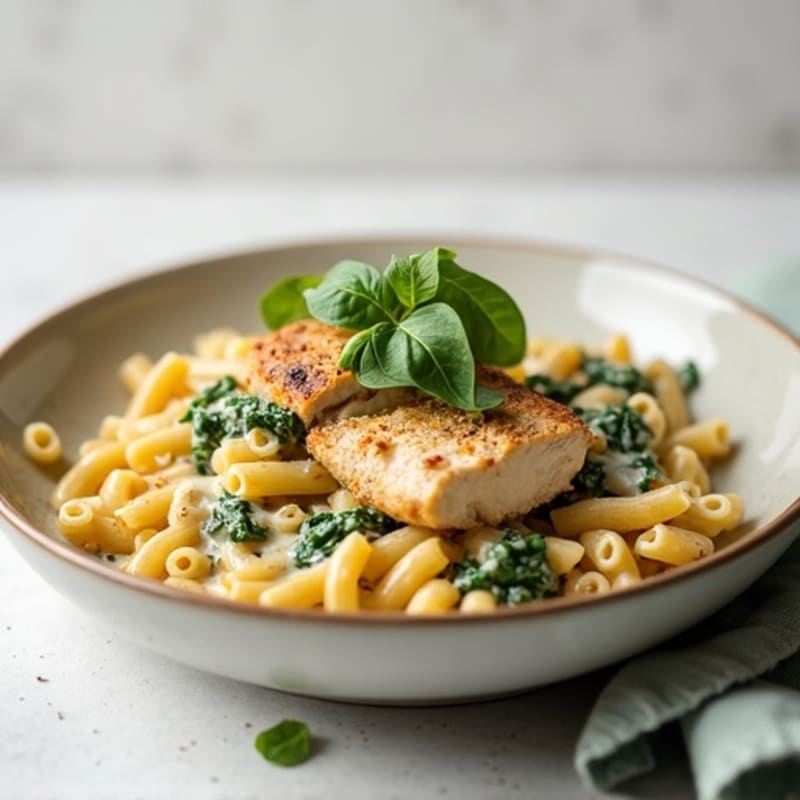 Healthy Creamy Chicken Pasta