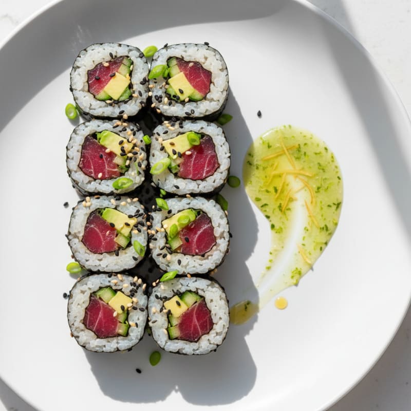 Zesty Fresh Tuna Sushi Rolls