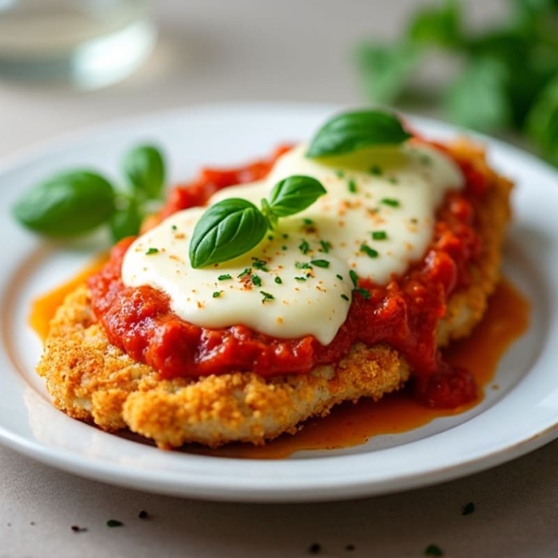 Crispy Baked Chicken Parmesan with Fresh Herbs