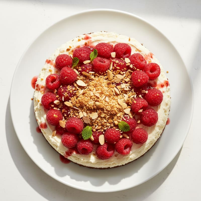 Raspberry Coconut Dairy-Free Cheesecake