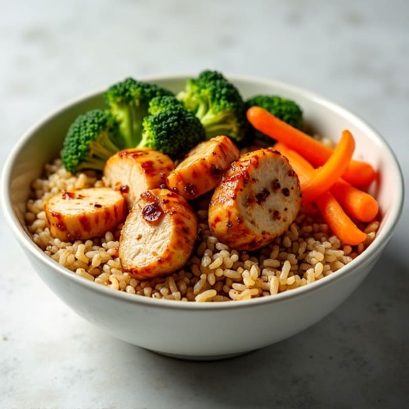 Sticky Ginger-Garlic Teriyaki Chicken Bowl