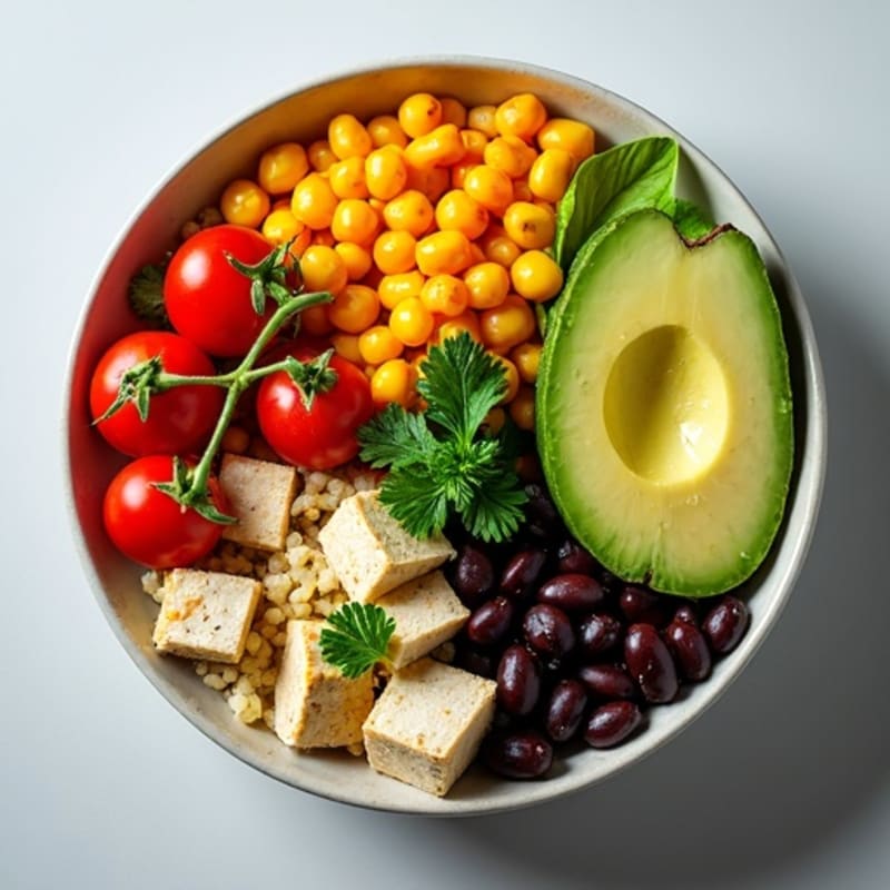 Vibrant Quinoa and Black Bean Salad with Creamy Avocado
