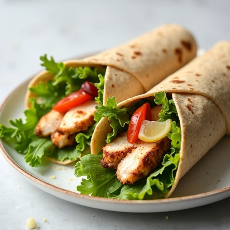Grilled Chicken Caesar Salad Wraps
