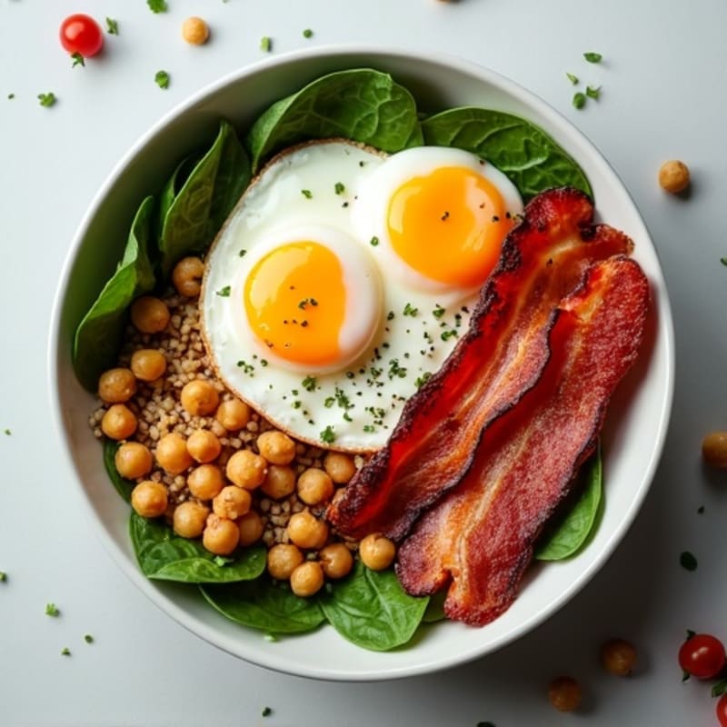Crispy Turkey Bacon and Fresh Tomato Power Bowl