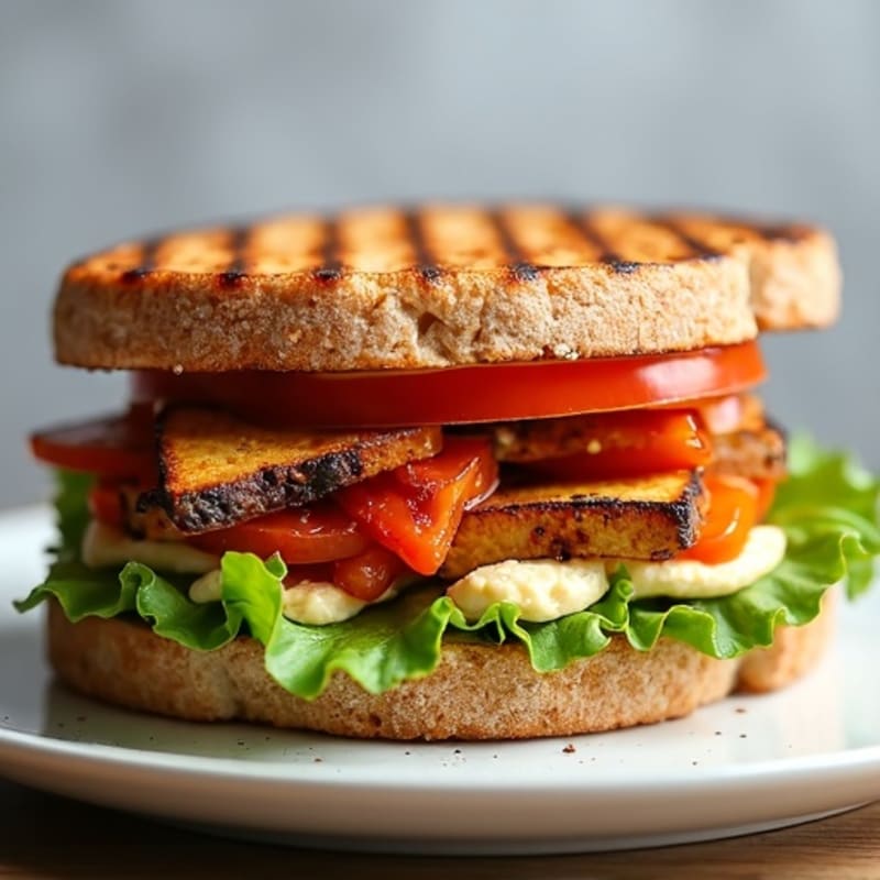 Crispy Roasted Vegetable Panini