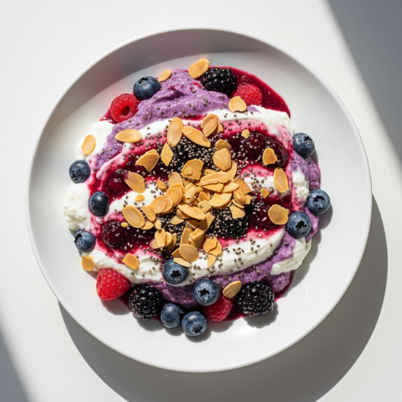 Creamy Greek Yogurt Protein Parfait with Mixed Berries