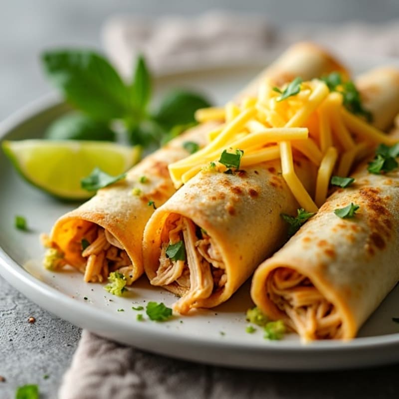Salsa Verde Shredded Chicken Enchiladas