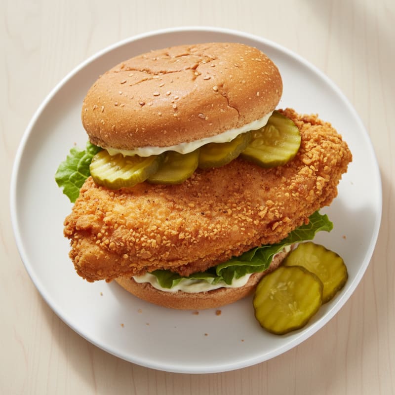 Buttermilk Fried Chicken Sandwich with Pickles